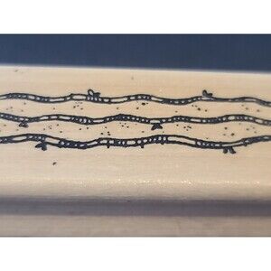 Hooks Lines & Inkers Rubber Stamps Vine Bees Insect Vintage Unused